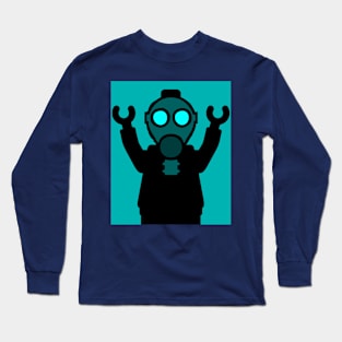 Apocalyse Minifigure wearing Gasmask Long Sleeve T-Shirt